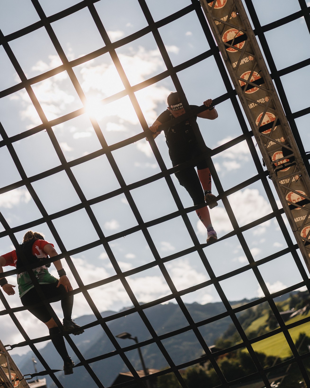 Teilnehmer beim Spartan Wettbewerb in Kaprun