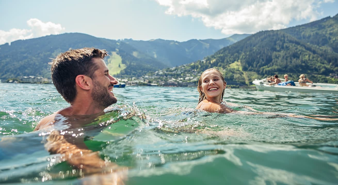 Schwimmen im Zeller See