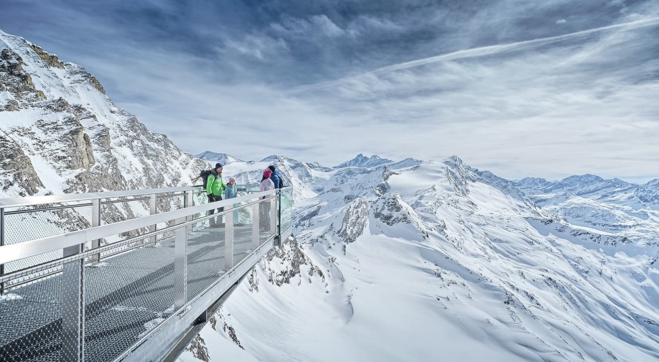 Explorer Tour auf der Aussichtsplattform am Kitzsteinhorn