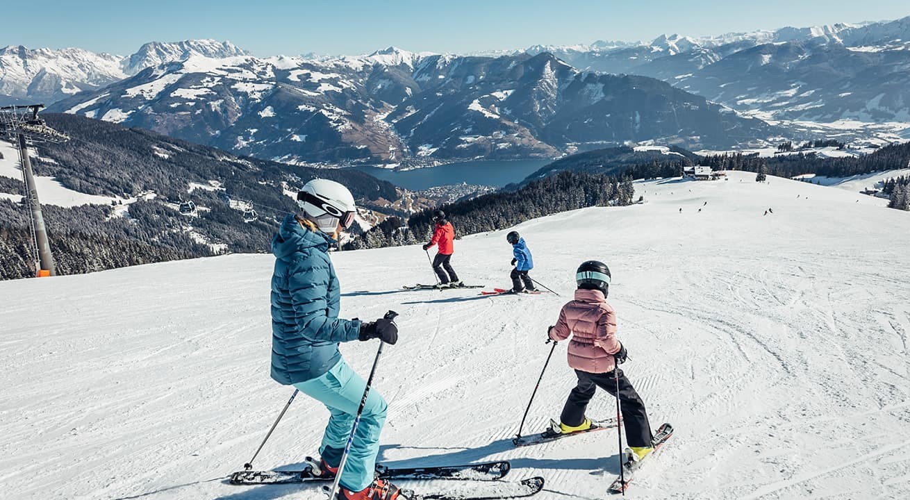 Skifahren im Familienskigebiet Schmittenh&ouml;he im nahen Zell am See