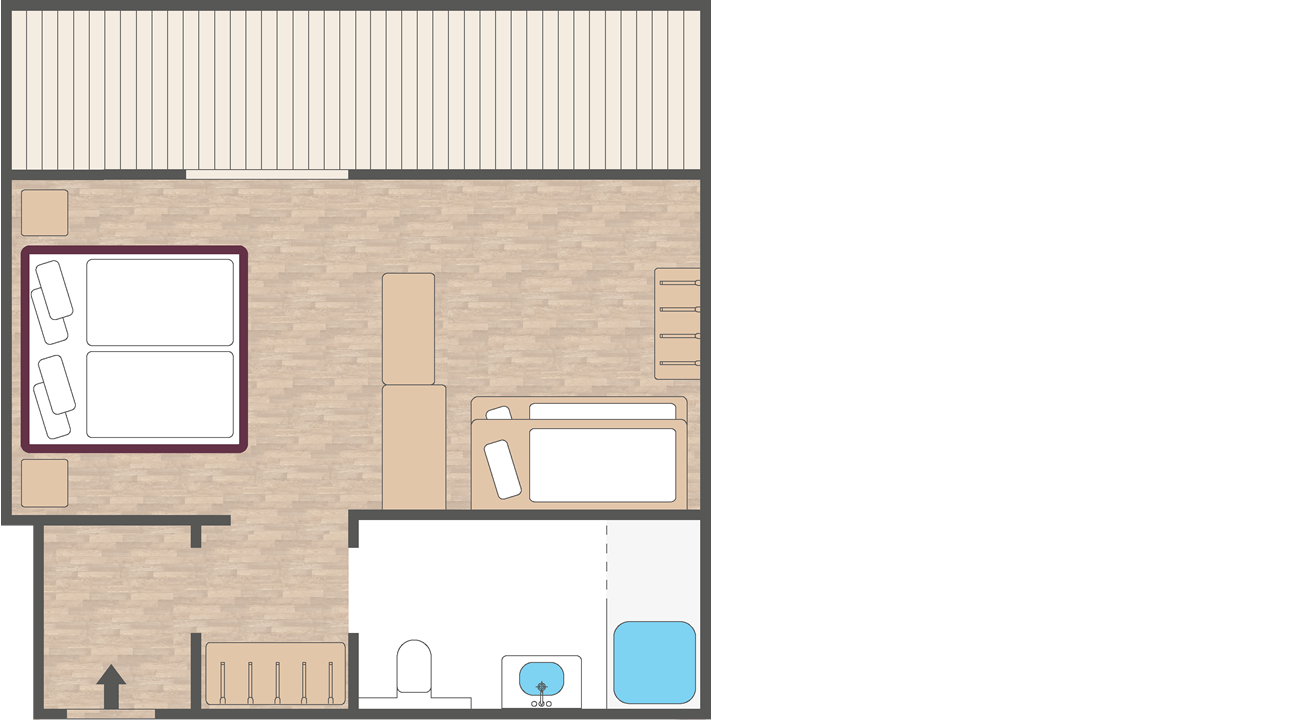 Zimmerplan Familienzimmer Zirbe