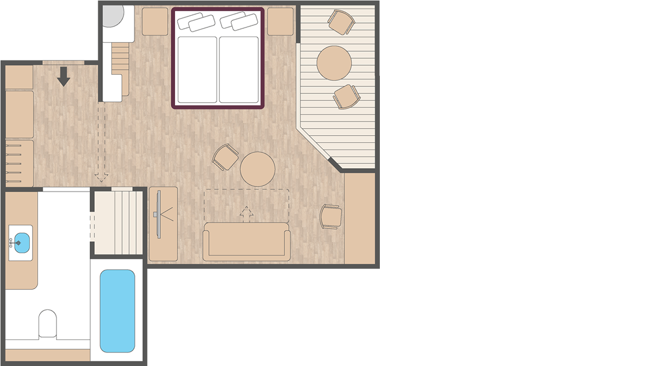 Zimmerplan Panoramasuite