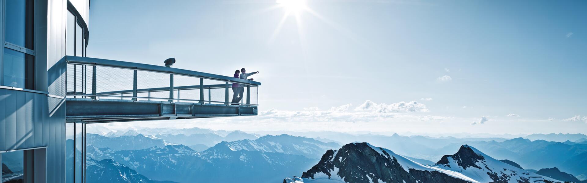 observation deck kitzsteinhorn winter holiday