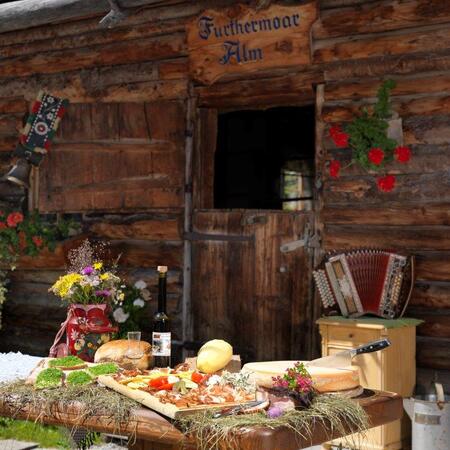 alpine hut summer holiday