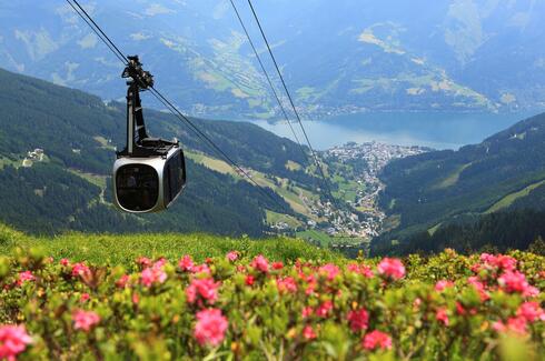 summer mountain railway zell am see-kaprun