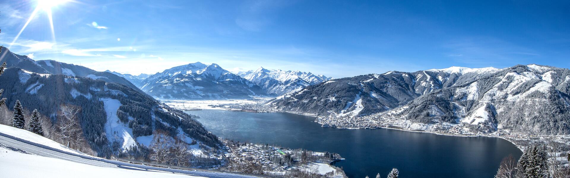 ansicht zeller see winter