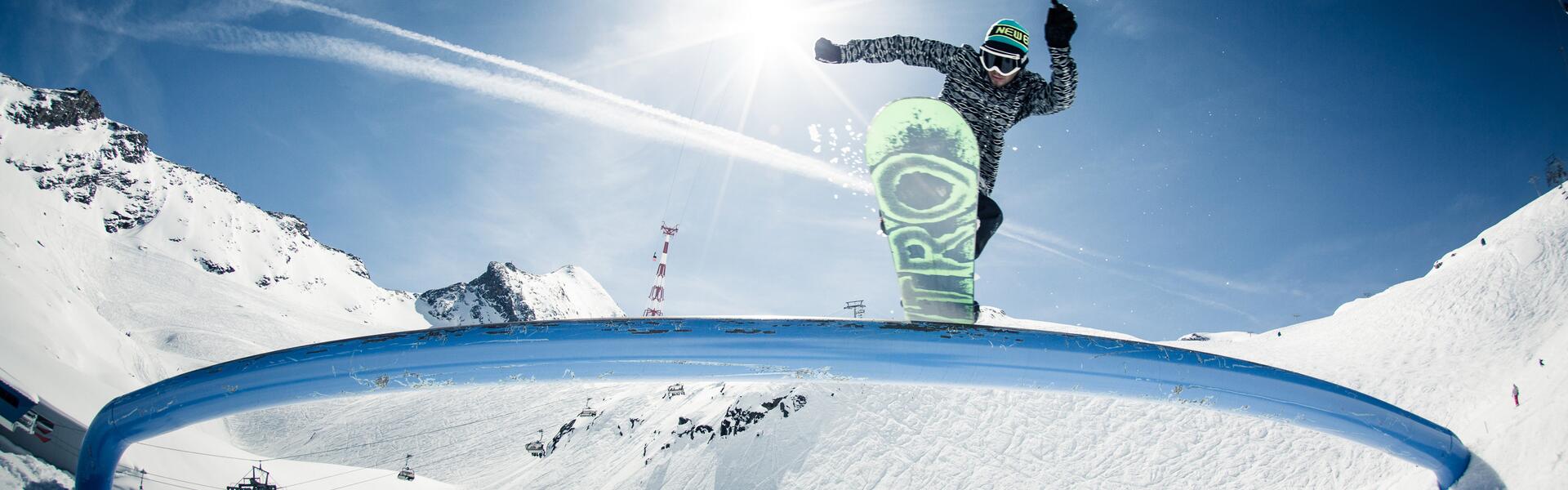 rail snowpark kitzsteinhorn