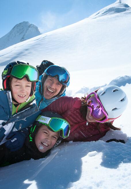 familie kaprun skifahren
