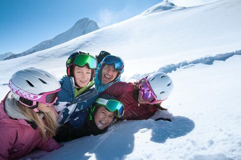 familie kaprun skifahren
