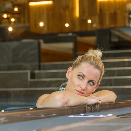 indoor pool woman