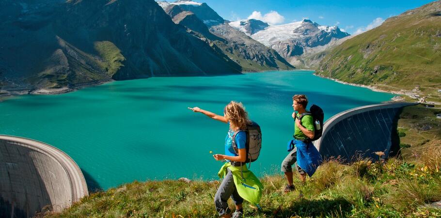 wanderung stausee kaprun