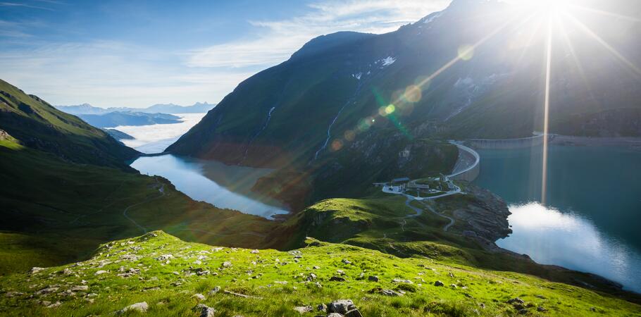 reservoir kaprun mountains | © Verbund/Johannes Heuckeroth