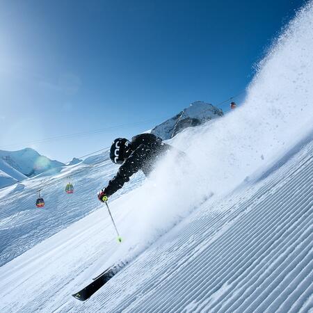 downhill ski area kitzsteinhorn