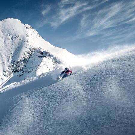 powder abfahrt skigebiet zell am see kaprun