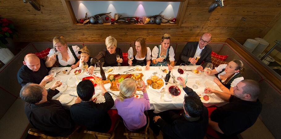 family celebration in Kaprun at the Kaprunerhof