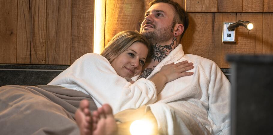 kuscheln im Wellnessurlaub in Kaprun