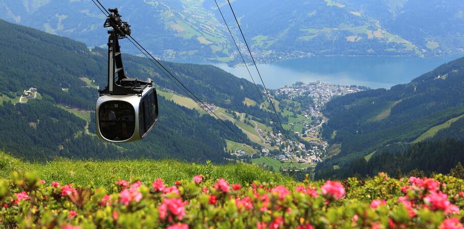 summer mountain railway zell am see-kaprun