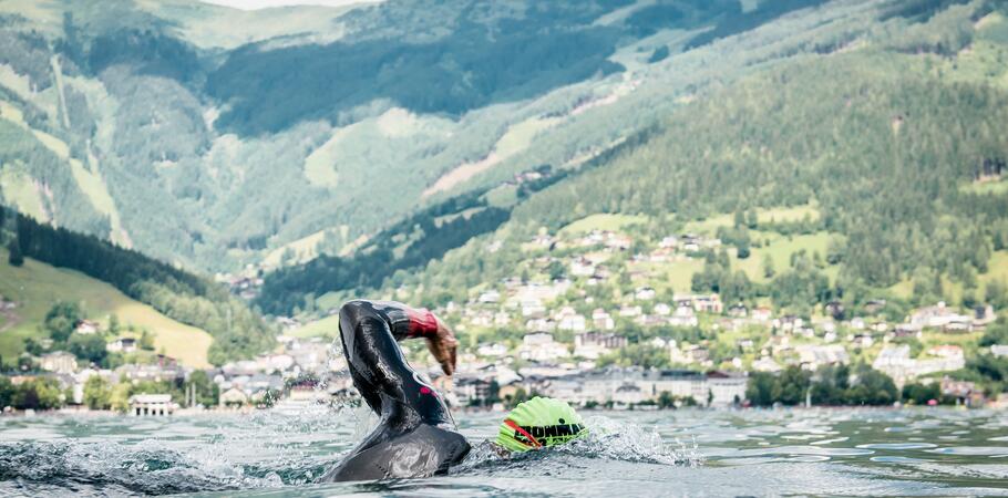 kraulen schwimmen im zeller see